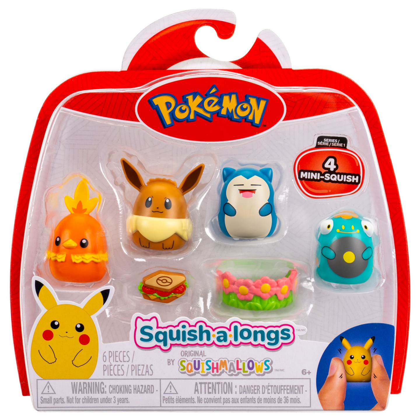 Squishalongs Pokemon 4 Pk