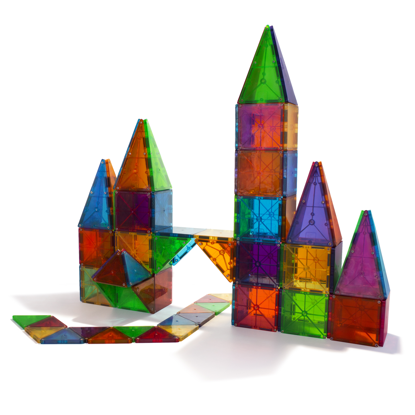 MAGNA-TILES® Clear Colours -magneettirak.sarja, 100 osaa