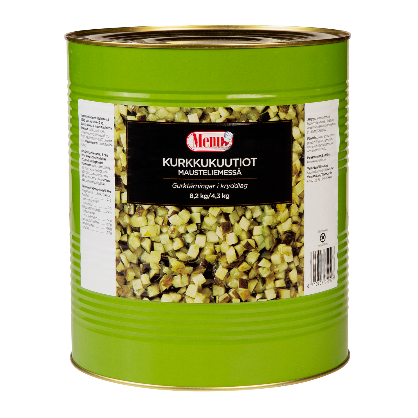 Menu kurkkukuutiot mausteliemessä 8,2kg/4,3kg