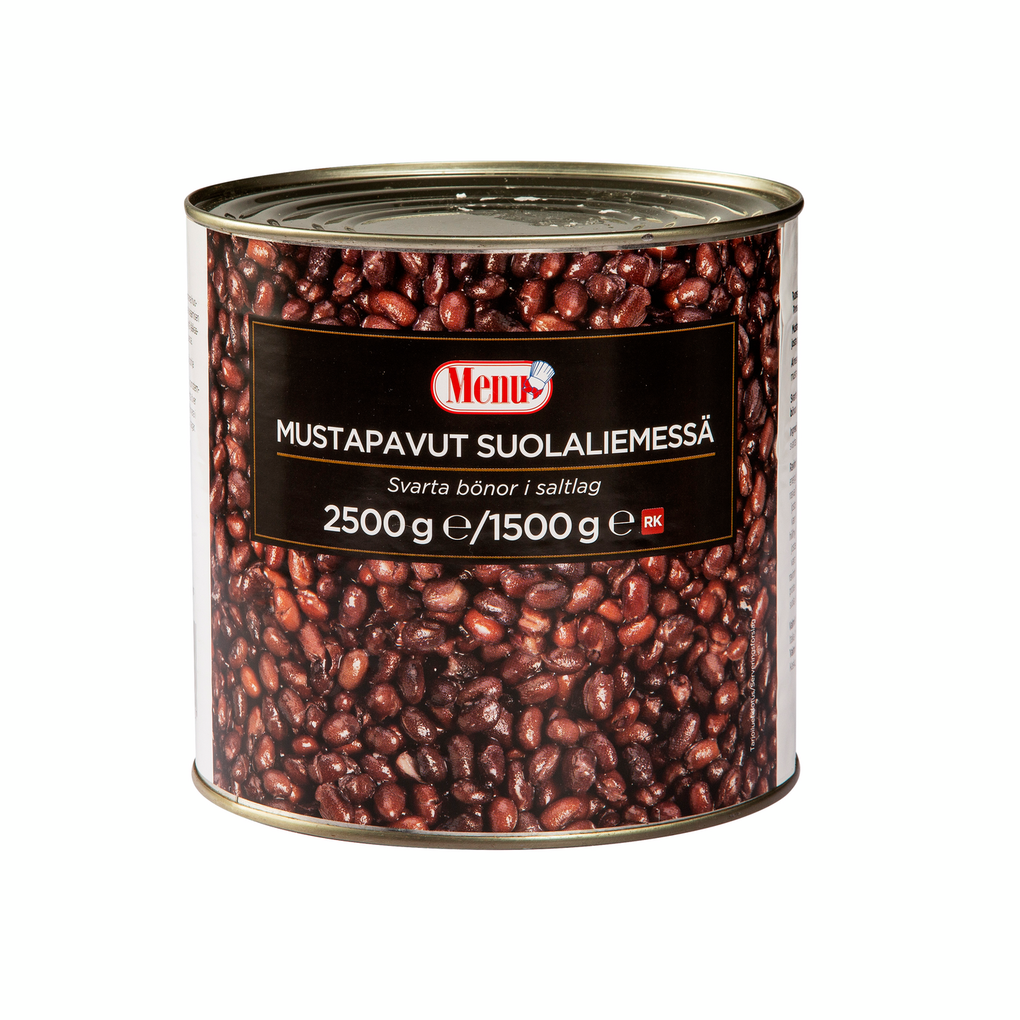 Menu mustapavut suolaliemessä 2500g/1500g