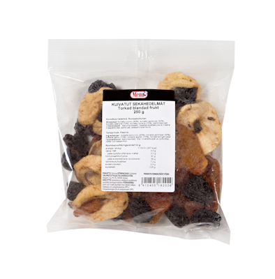 Menu kuivatut sekahedelmät 250g