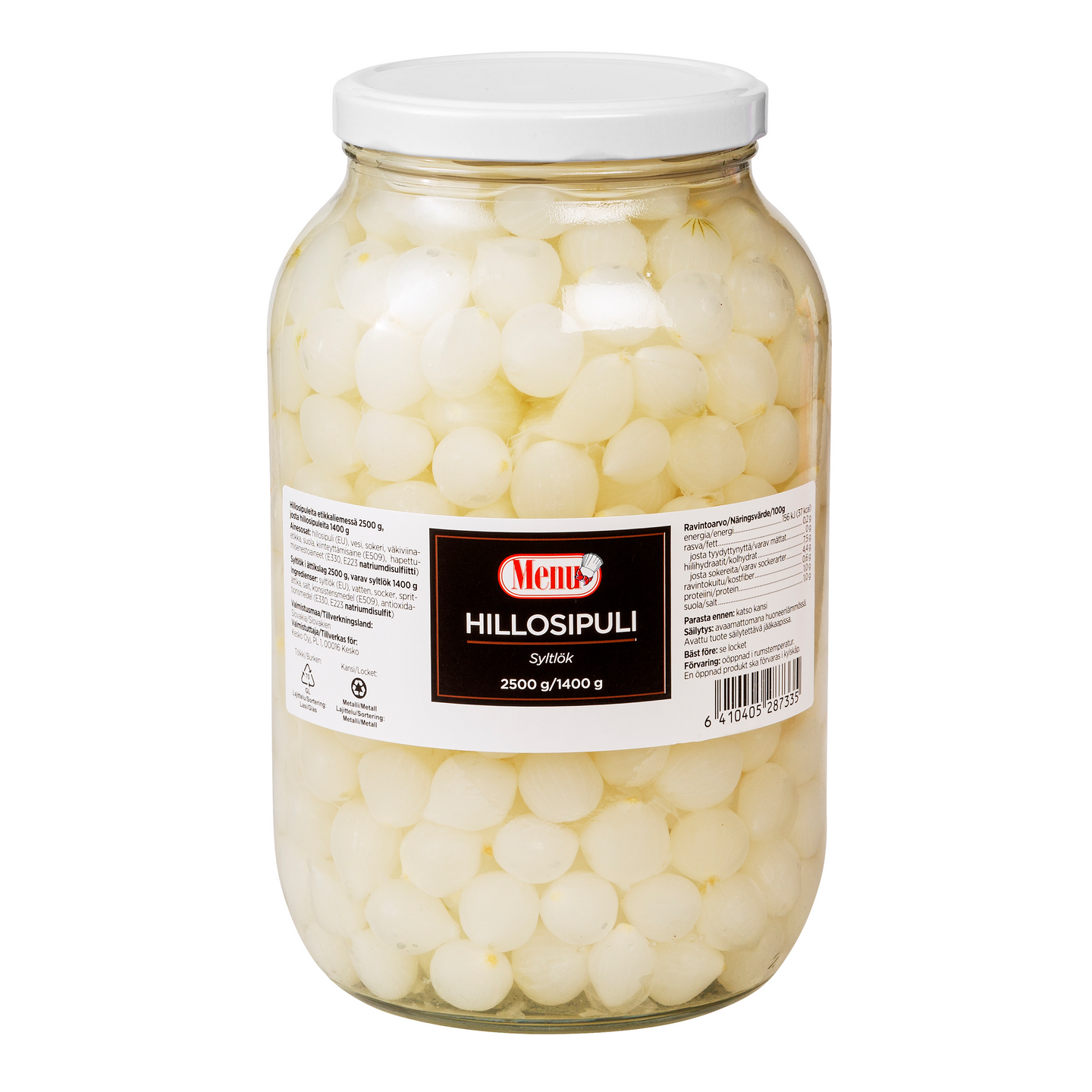 Menu hillosipuli 2500g/1400g