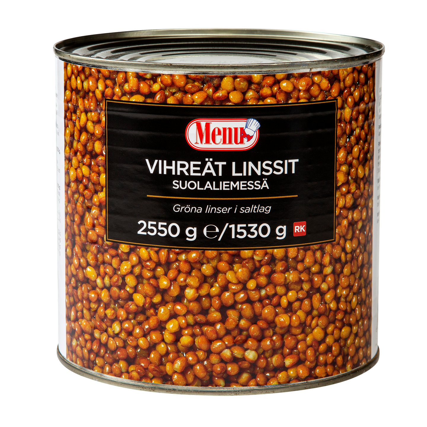 Menu vihreät linssit suolaliemessä 2550g/1530g