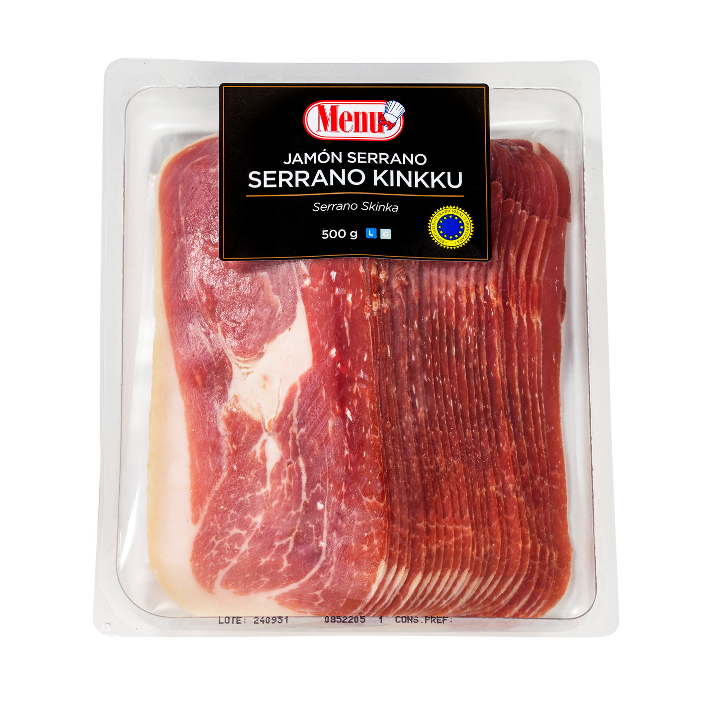 Menu Jamón Serrano serranokinkku 500g