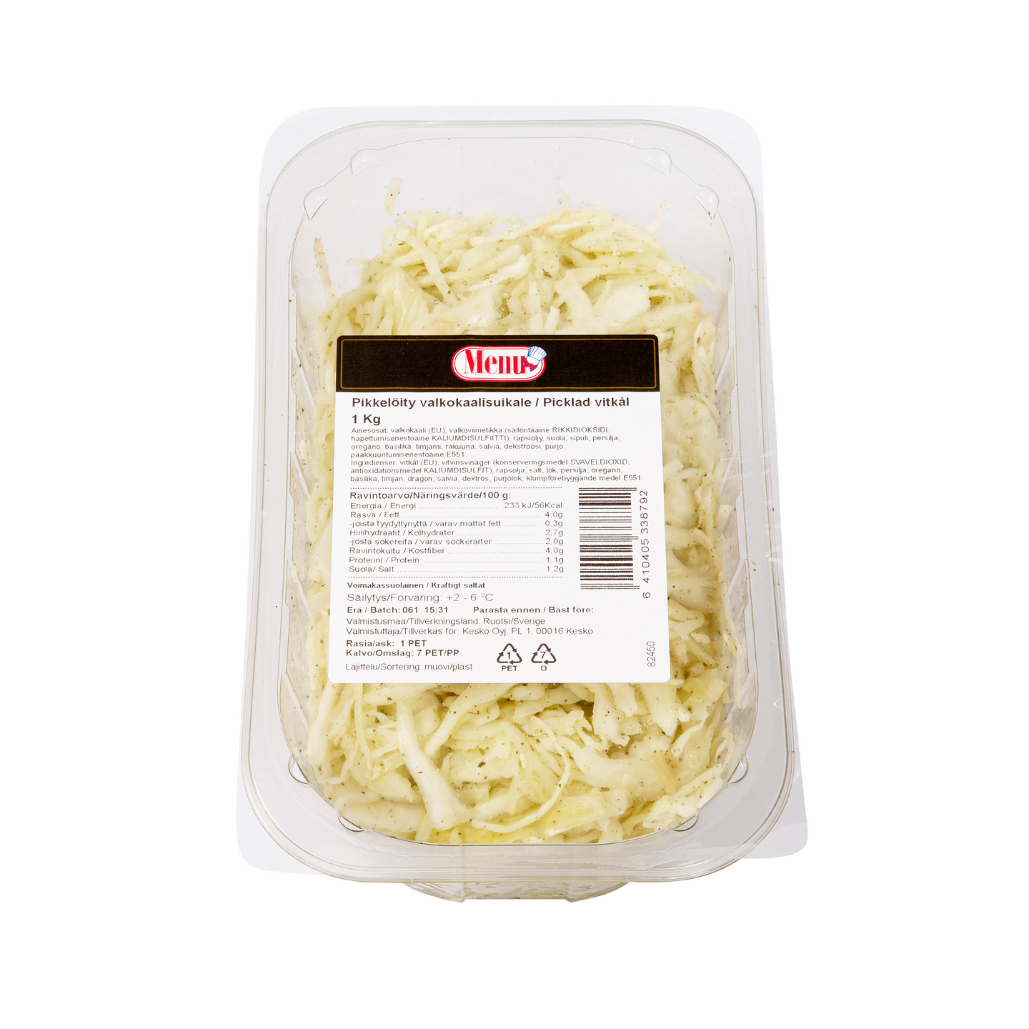 Menu pikkelöity valkokaalisuikale 1kg