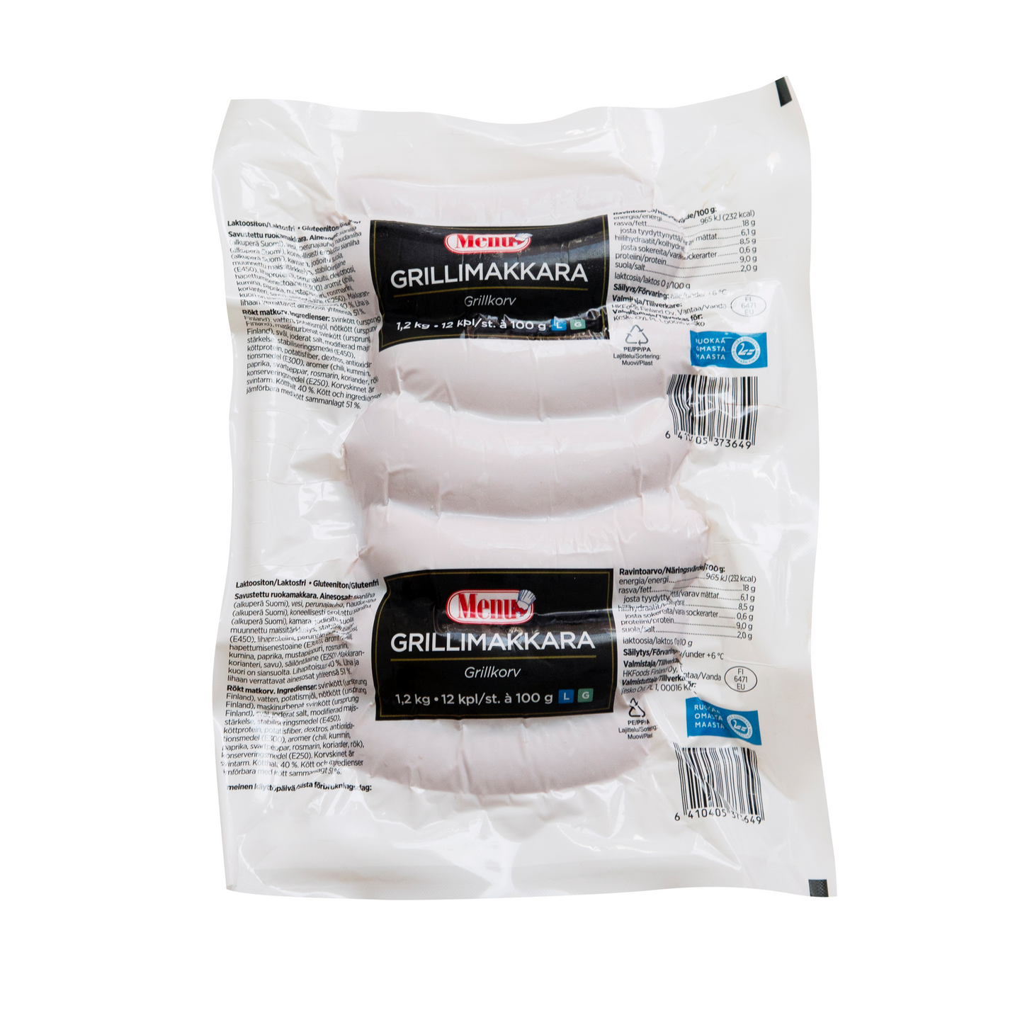 Menu grillimakkara 100g/1,2kg