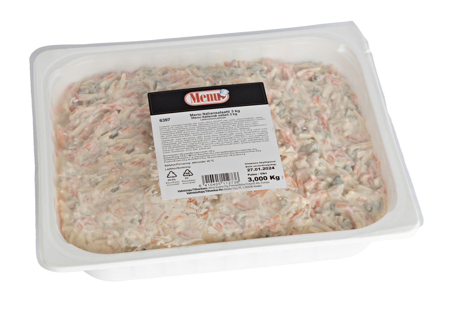 Menu italiansalaatti 3kg