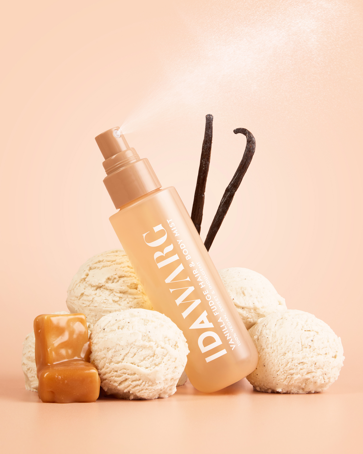IDA WARG Beauty Vanilla Fudge Hius- ja vartalosuihke 100 ml