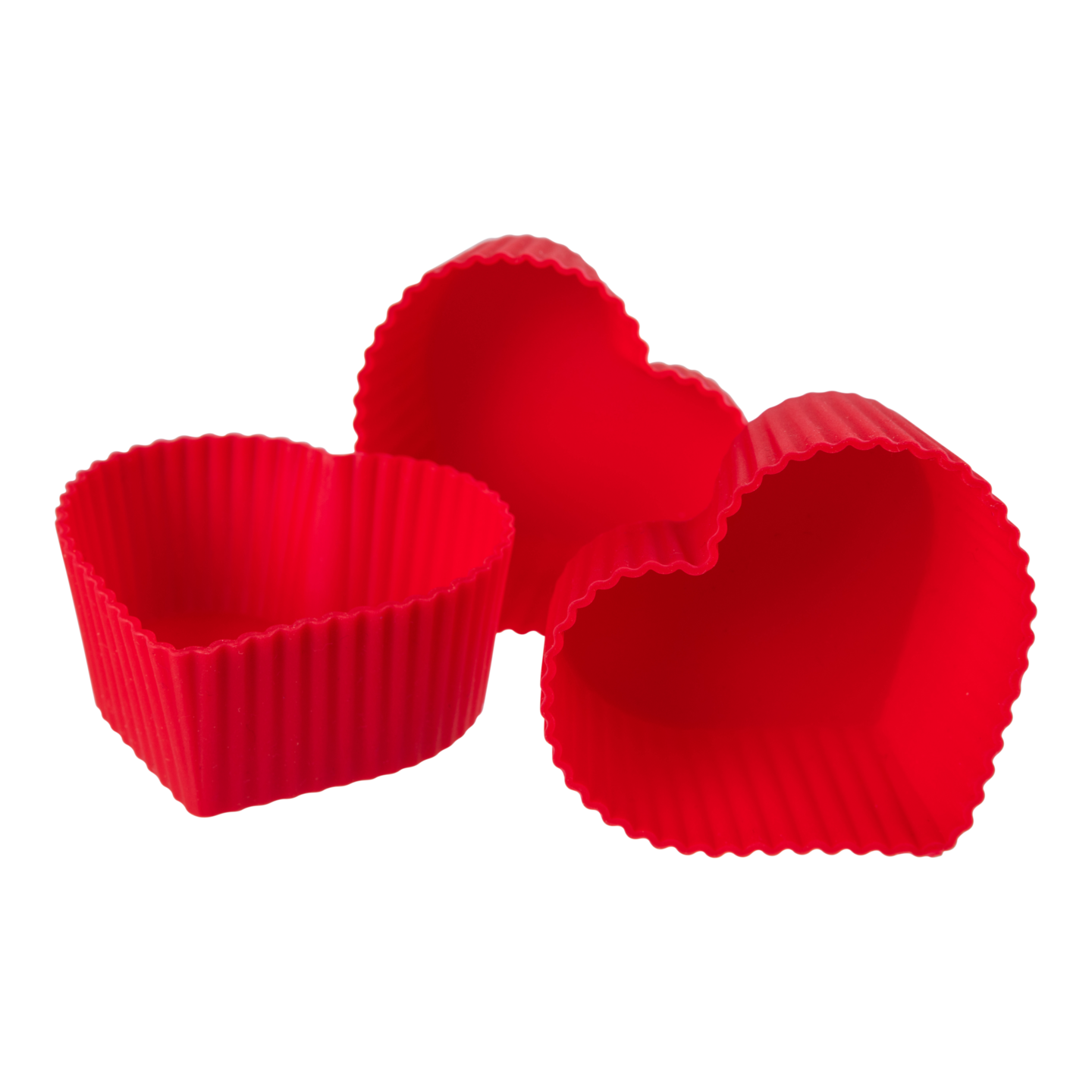 Muffinssikupit Sydämet 6kpl silikoni