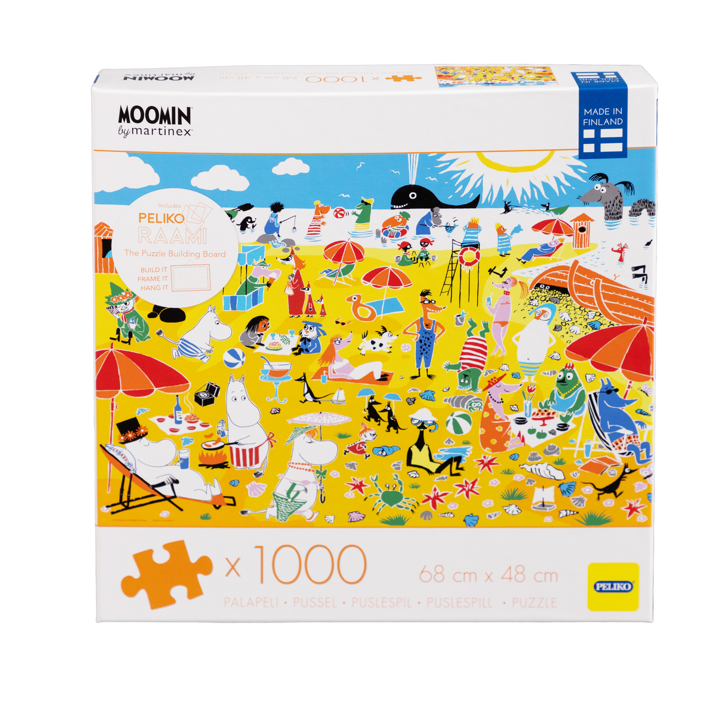 Peliko Muumi palapeli 1000 palaa rivieran rannalla