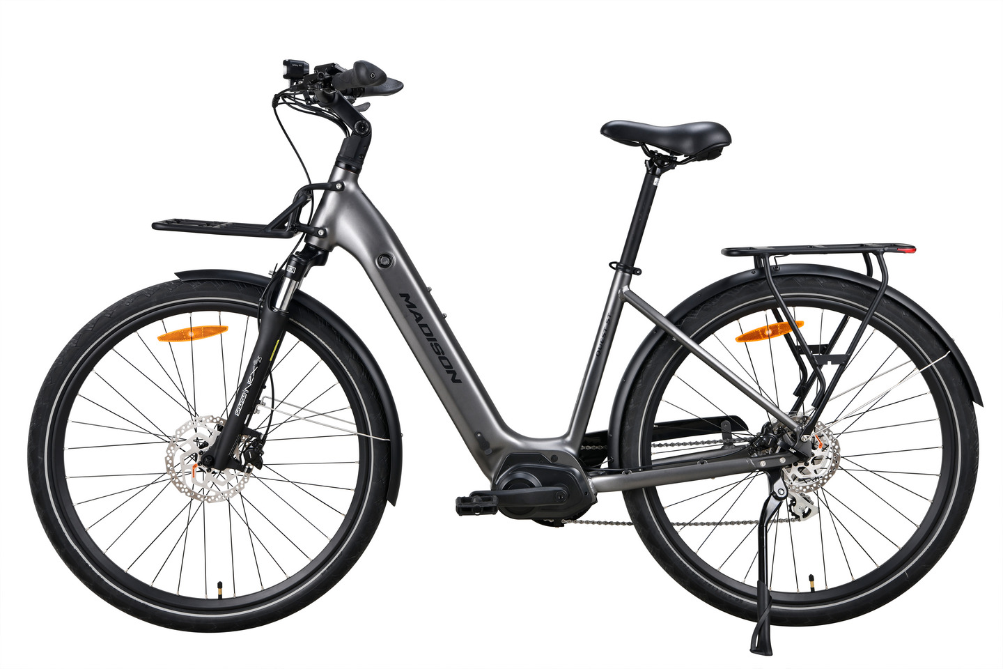 Madison Quest ST 28'' 8-V 40cm grafiitti aikuisten sähköpolkupyörä