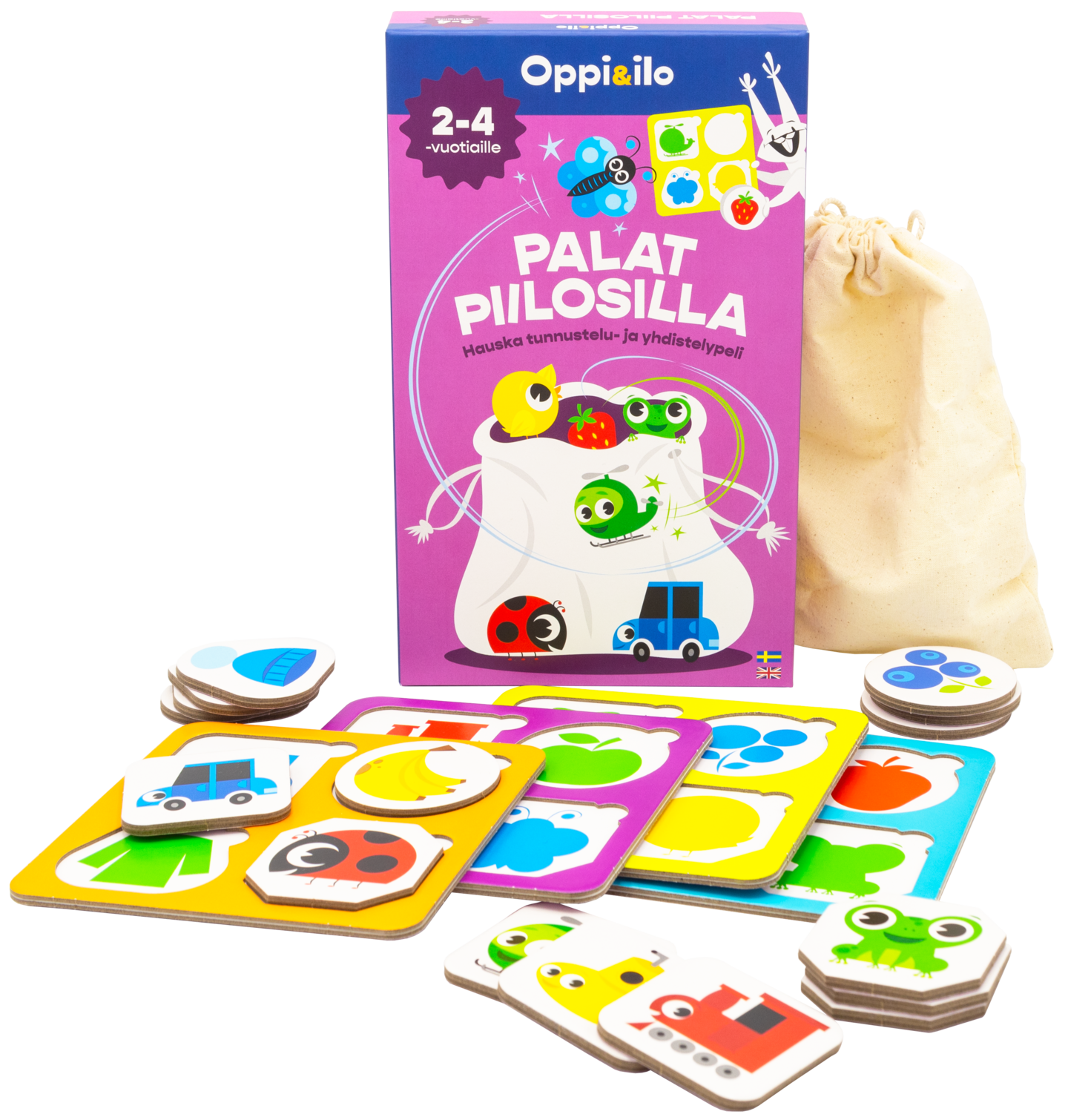 Oppi&ilo Palat piilosilla -peli 2-4 v