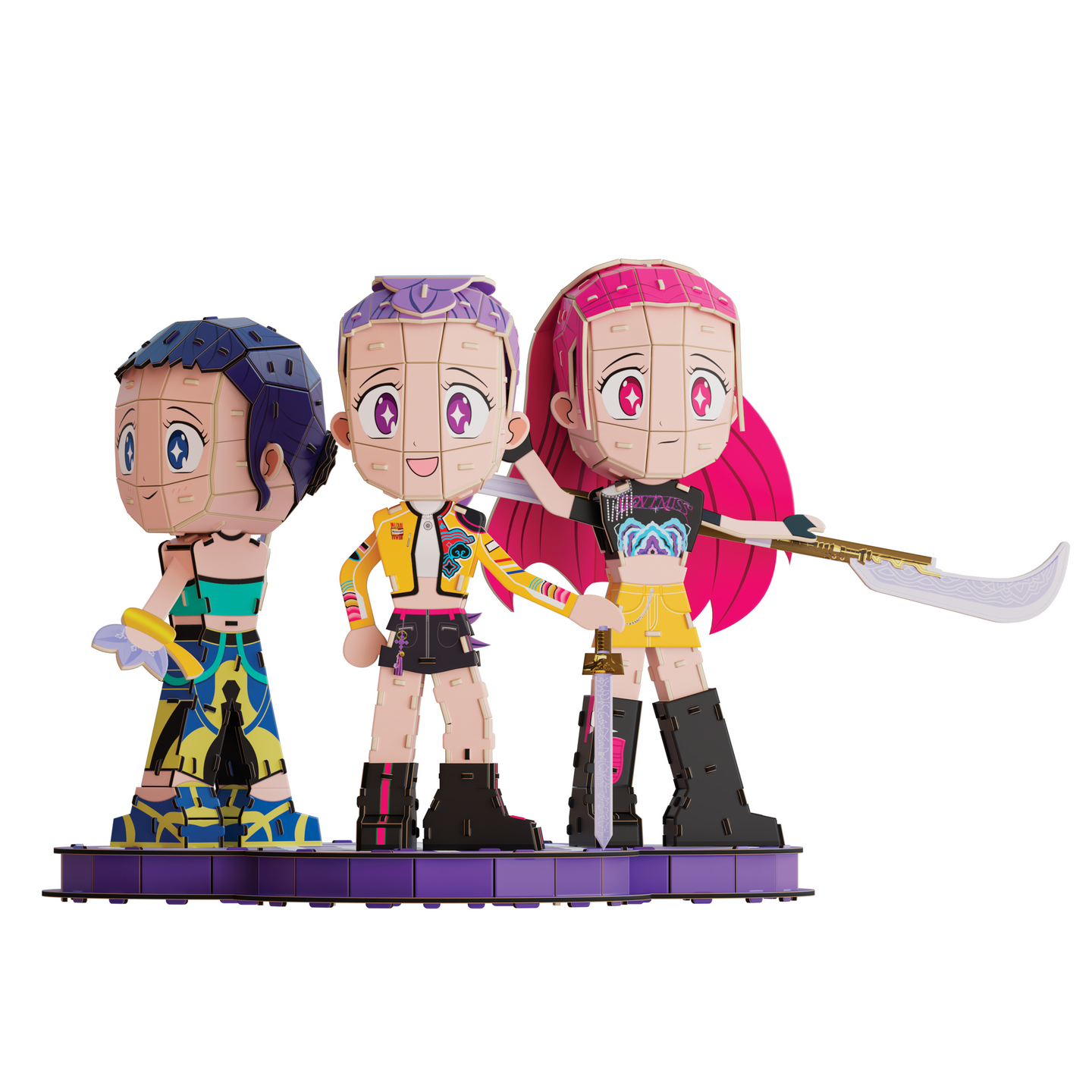 KPDH 4D Puzzle Huntrix Chibi Set