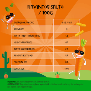 Goodies Carrot Puffs porkkana-maissinaksu 30g