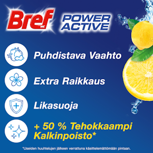 Bref Power Active wc-raikastin 50g Lemon