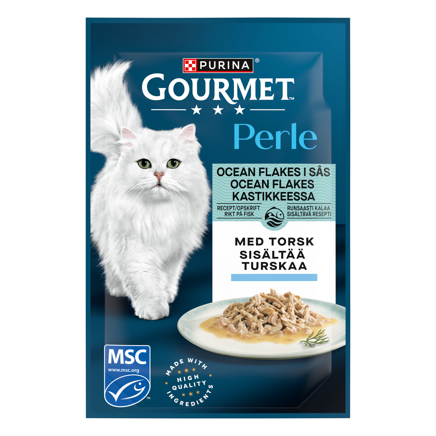 Gourmet Perle Ocean Flakes turskaa kastikkeessa 85g