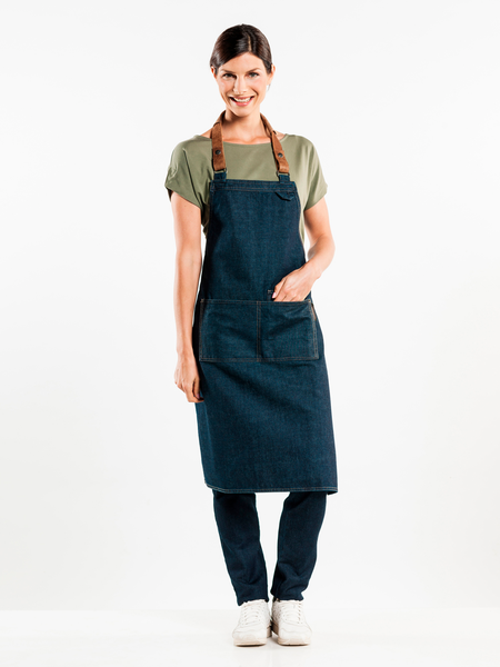 Chaud Devant Forene suutarinessu 70x90cm tummansininen/ruskea, denim/nahka