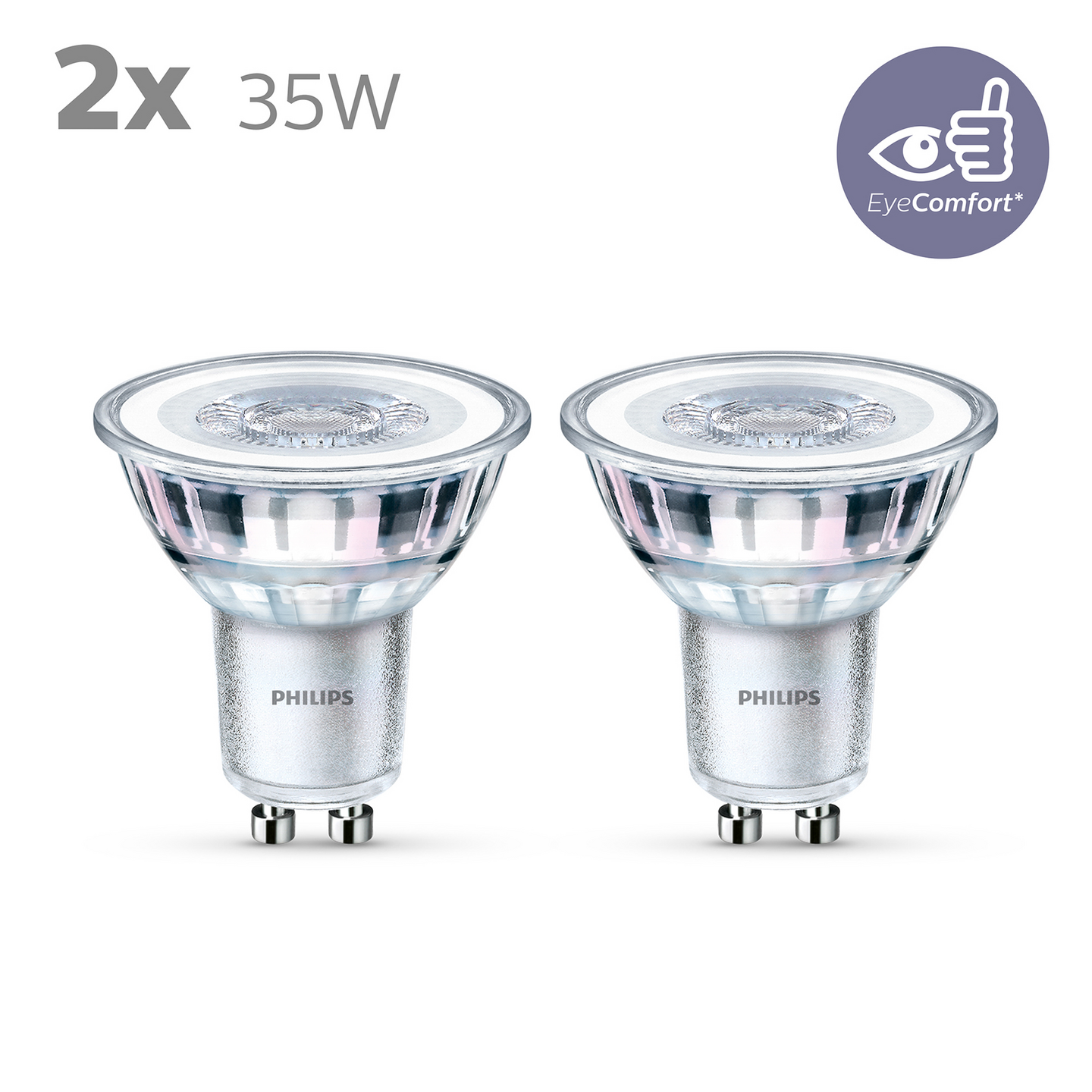 Philips LED kohdelamppu 35W GU10 2700K 255lm 2kpl