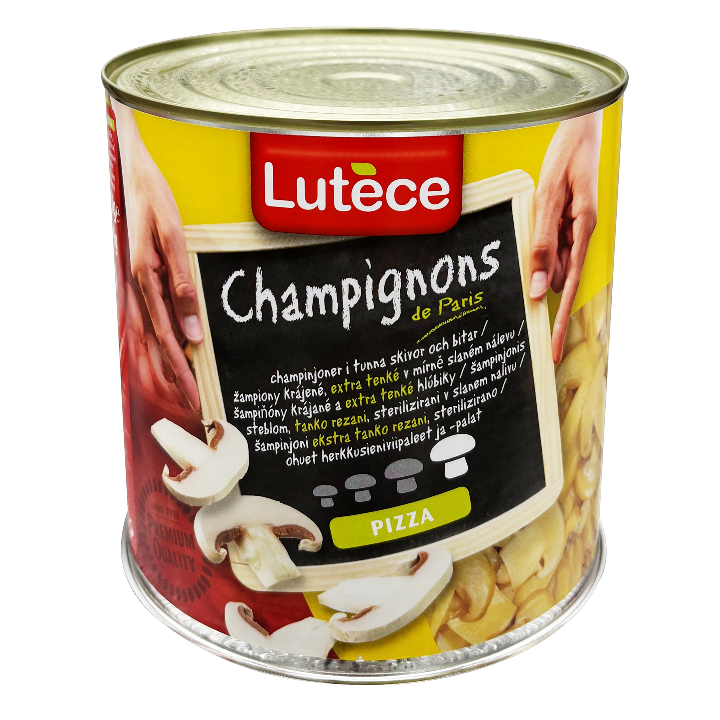 Lutece ohuet herkkusieniviipaleet ja -palat 2550g/1380g