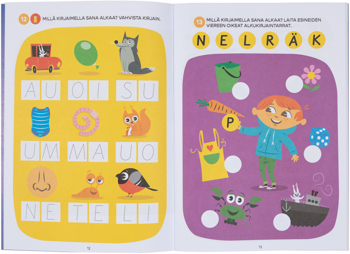 Oppi&ilo ESKARI puuha- ja tarrakirja 5-7 v