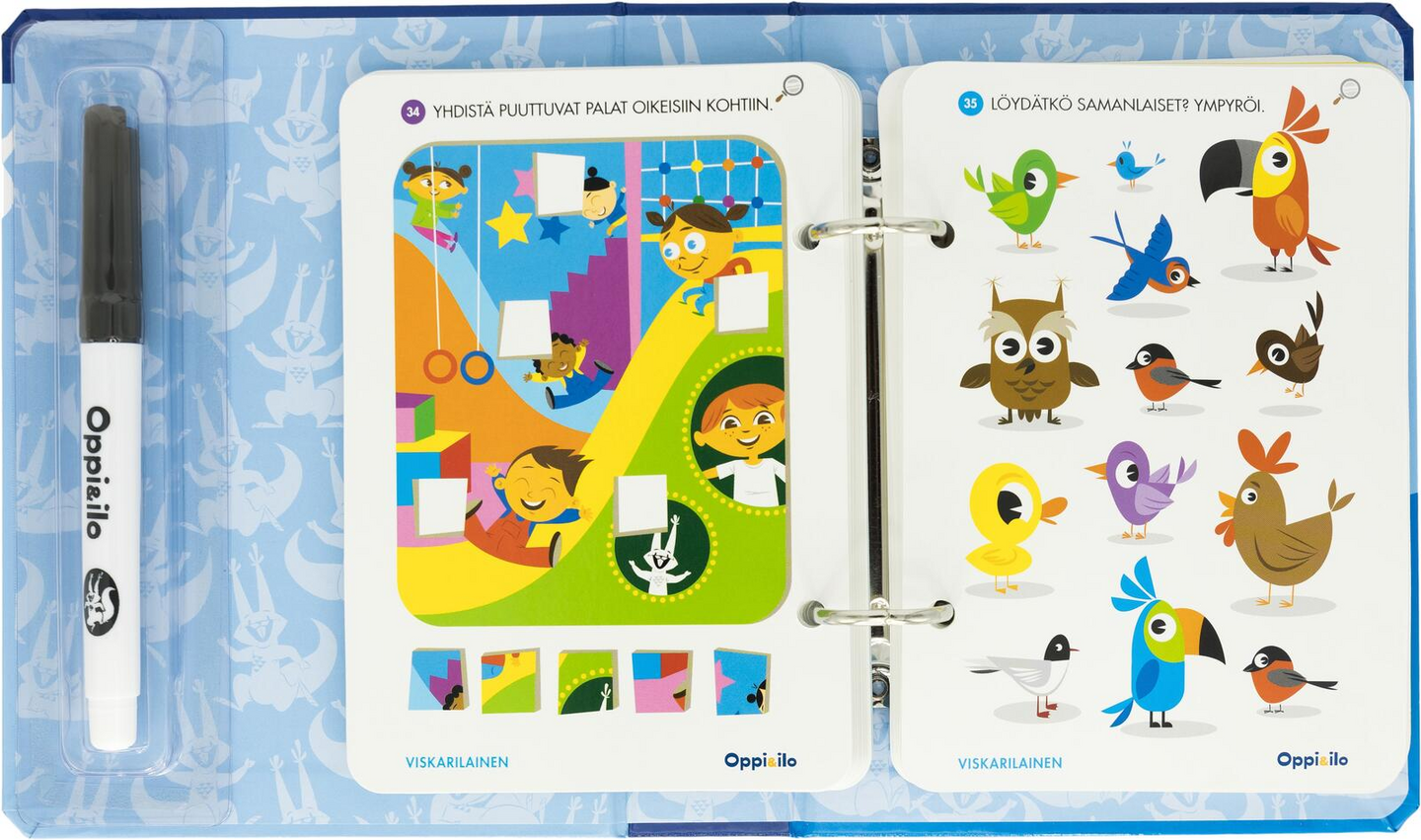 Viskarilainen-puuhakorttikirja 4-6v