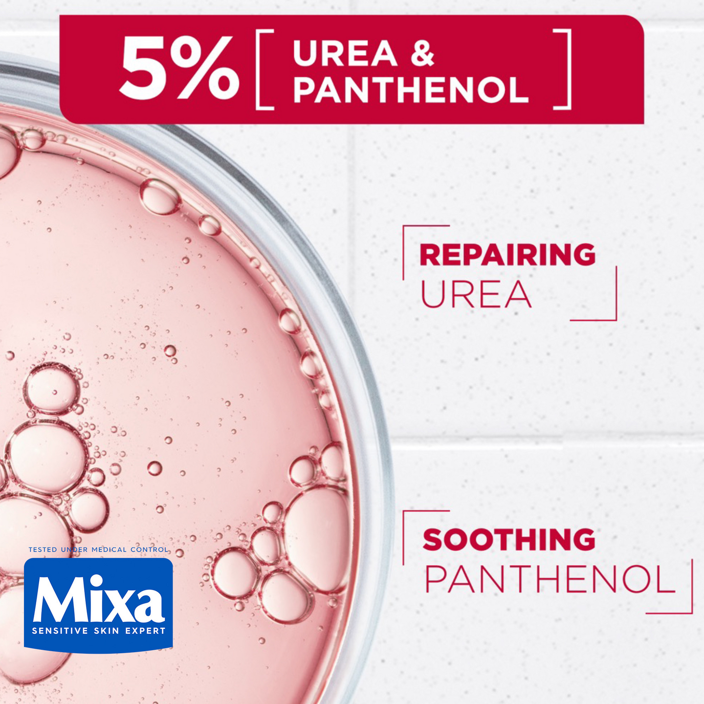 Mixa Urea Cica Repair Vartalovoide, jolla on ihon suojamuuria korjaava vaikutus erittäin kuivalle ih
