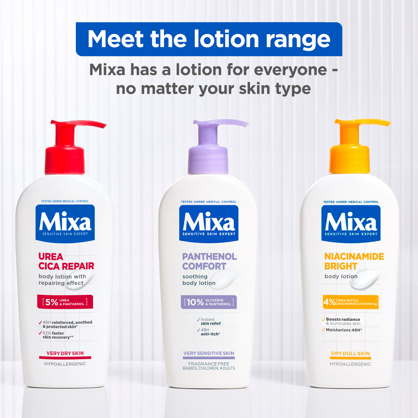 Mixa Niacinamide Brigh Vartalovoide Vartalovoide kuivalle ja samealle iholle 250ml