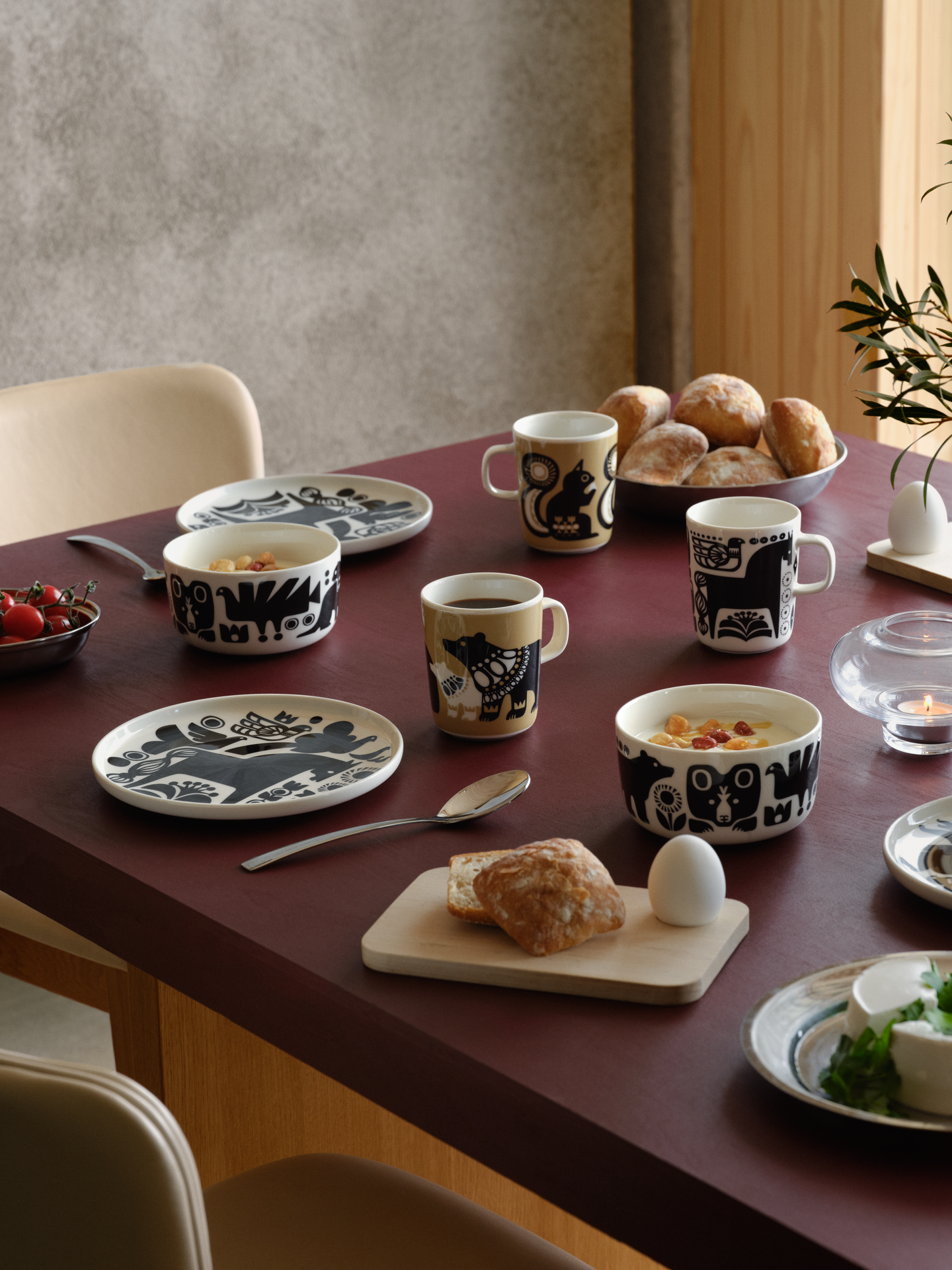 Marimekko Kanteleen kutsu muki 2,5 dl musta