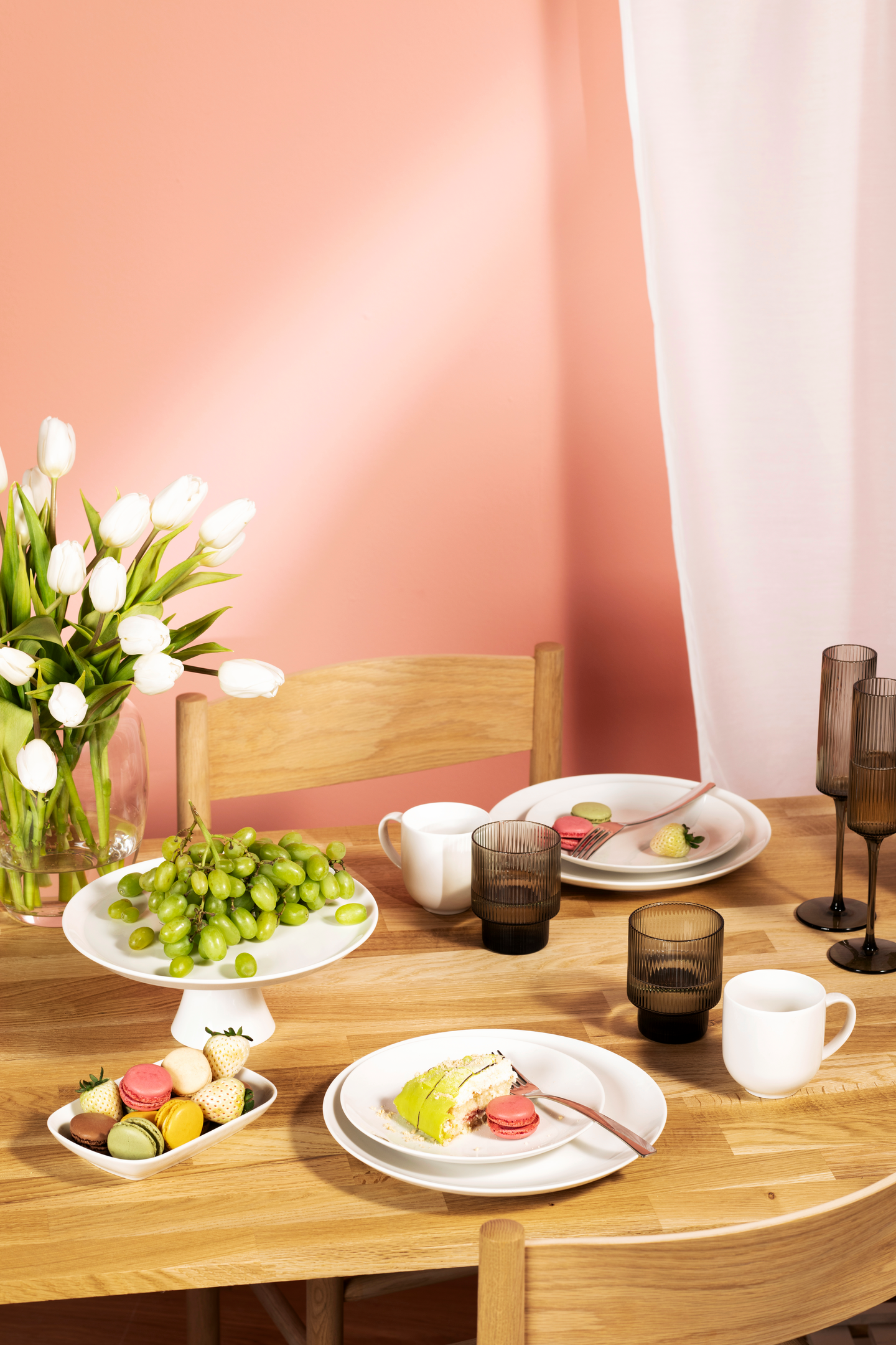 myhome rib lasi 470 ml korkea 2 kpl/pkt harmaa