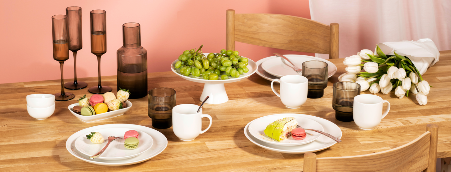 myhome rib lasi 470 ml korkea 2 kpl/pkt harmaa