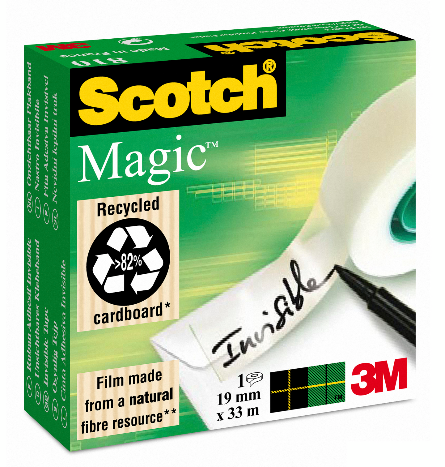 Scotch Magic Tape 1 rulla 19mmx33m