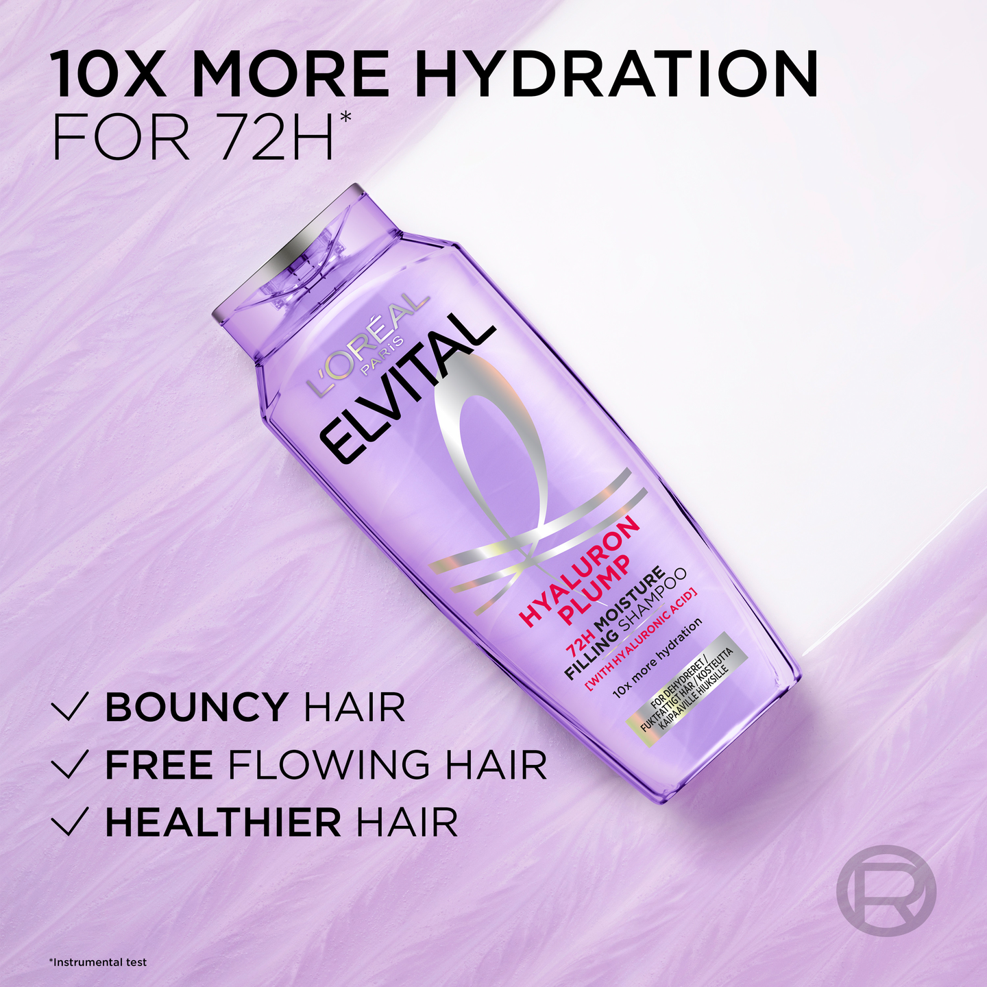 L'Oréal Paris Elvital Hyaluron Plump shampoo kosteutta kaipaaville hiuksille 250ml
