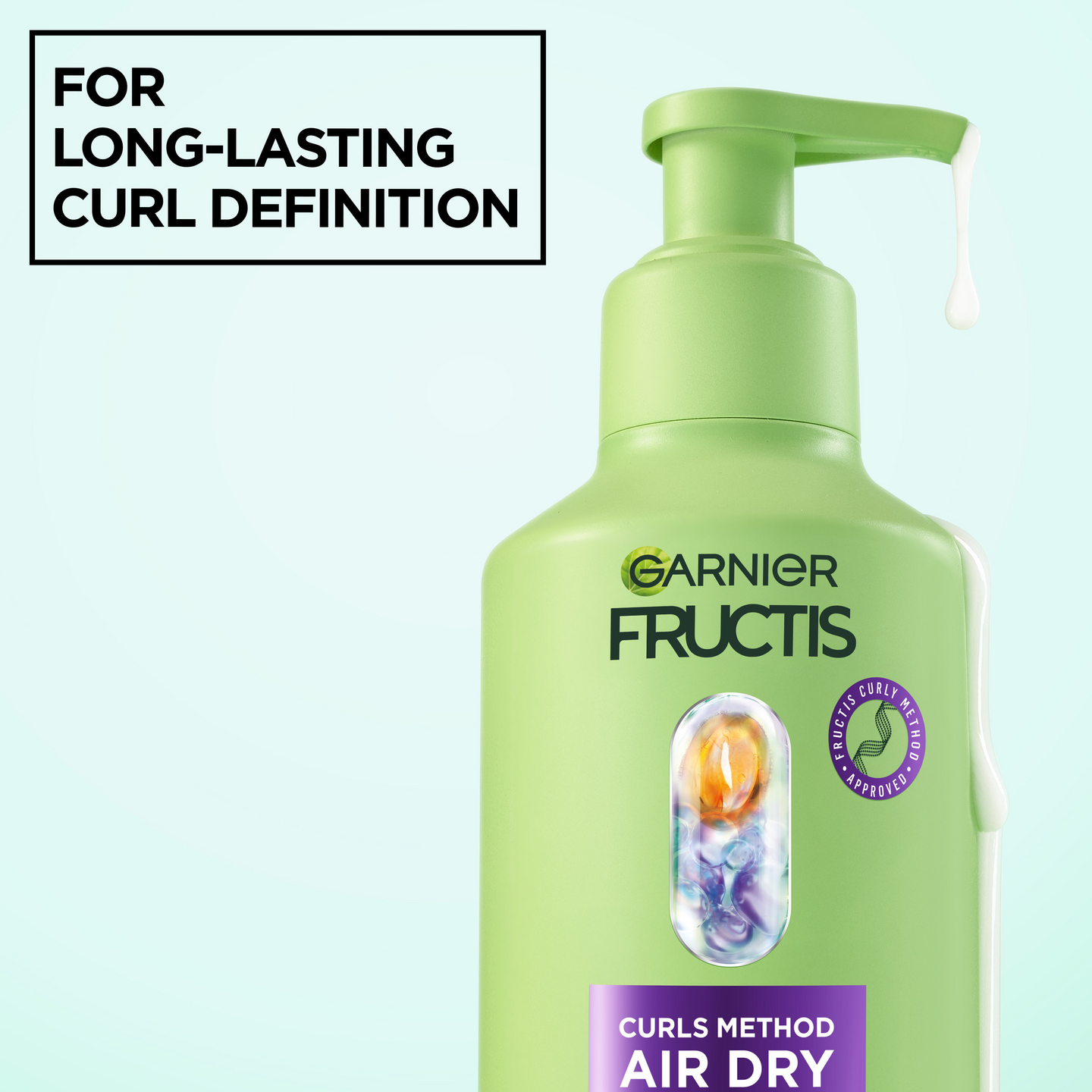 Garnier Fructis Method for Curls Air Dry Cream hiuksiin jätettävä hoitovoide 260ml