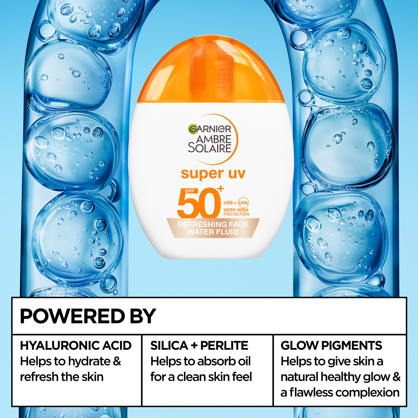 Garnier Ambre Solaire Super UV Refreshing Water Fluid 40ml SK50+