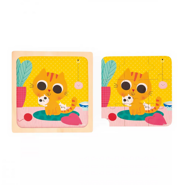 Janod Puinen palapeli kissa