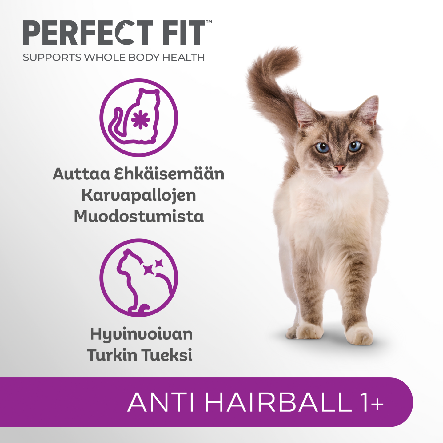 Perfect Fit Antihairball 1+ kana 750 g