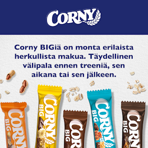 Corny välipalapatukka 6x25g suklaa