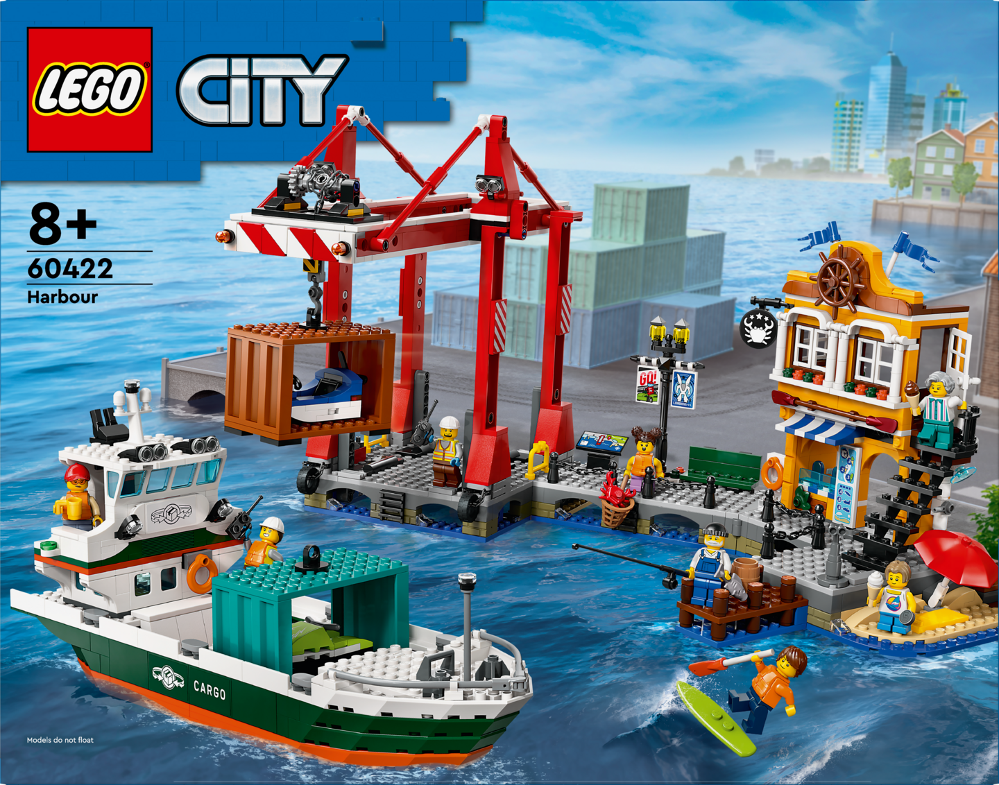 LEGO City 60422 Merisatama ja rahtilaiva
