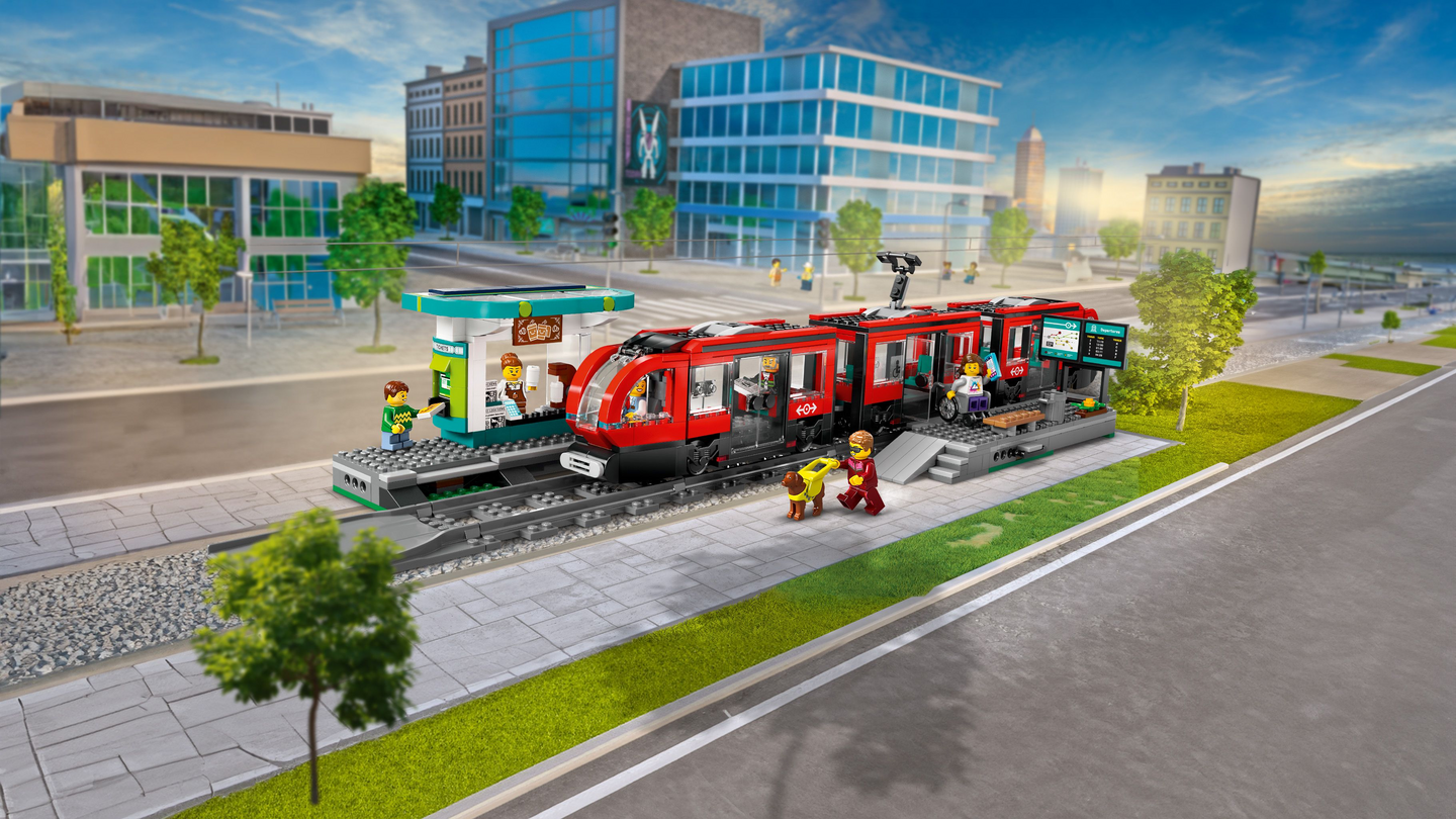 LEGO® City Keskikaupungin pikaratikkapysäkki 60423