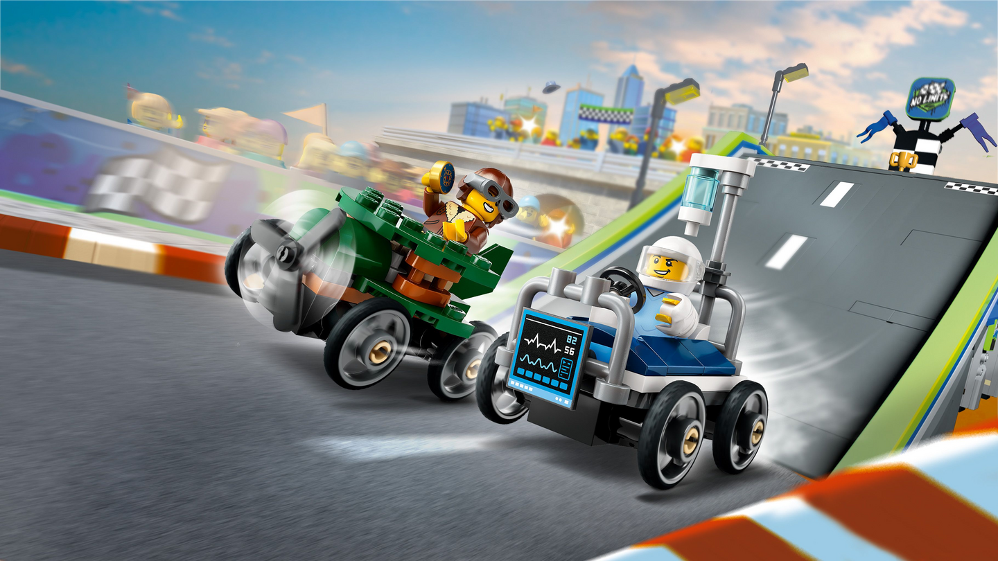 LEGO City 60459 Lentokone vastaan sairaalansänky – kilpa-autopakkaus