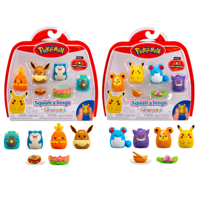 Squishalongs Pokemon 4 Pk