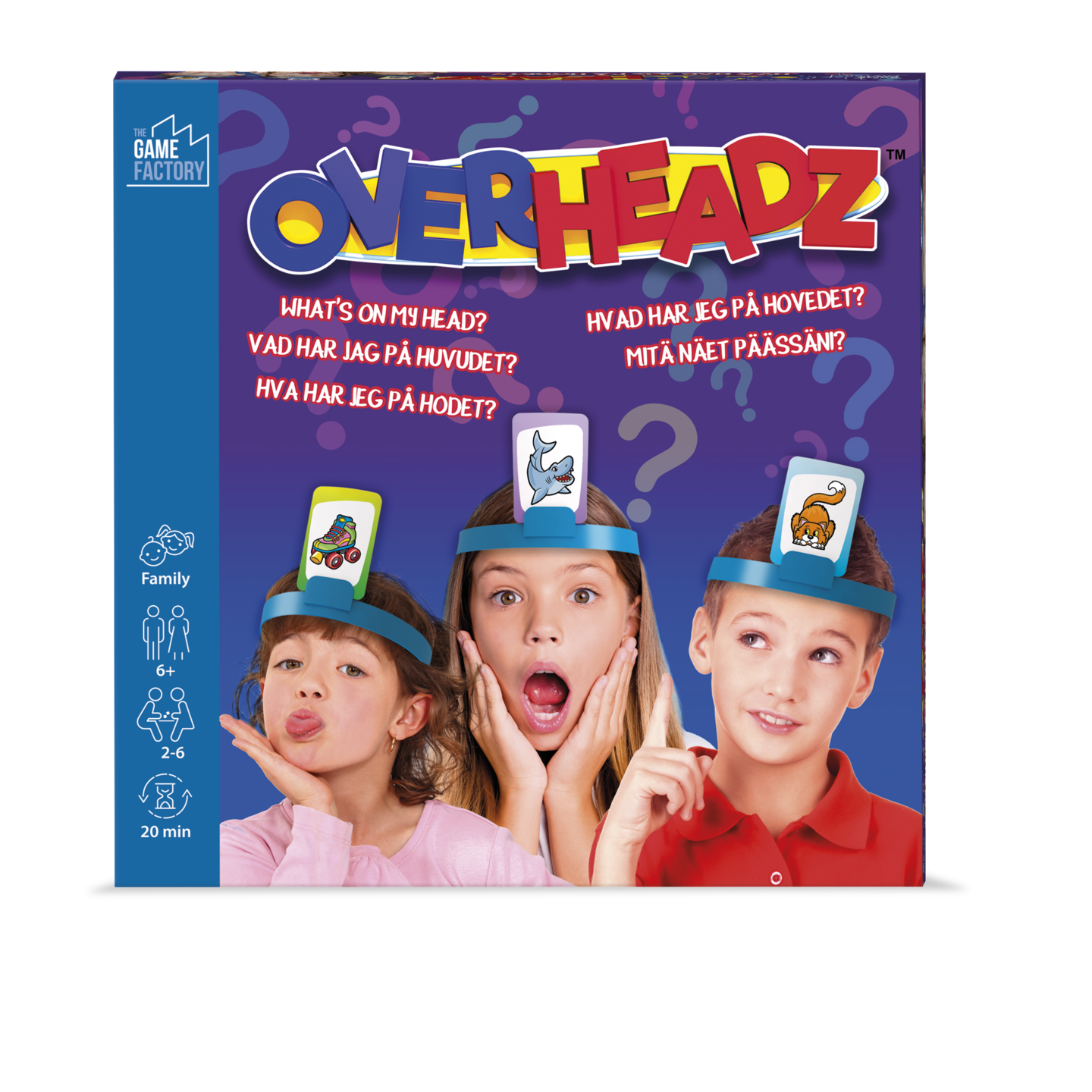 THE GAME FACTORY Overheadz Game - Mitä näet päässäni -peli