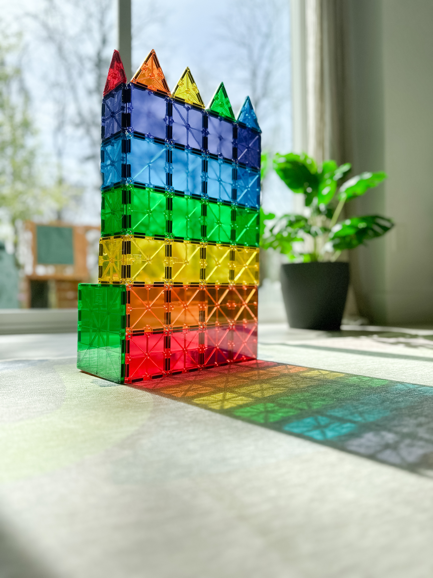 MAGNA-TILES® Clear Colours -magneettirak.sarja, 100 osaa