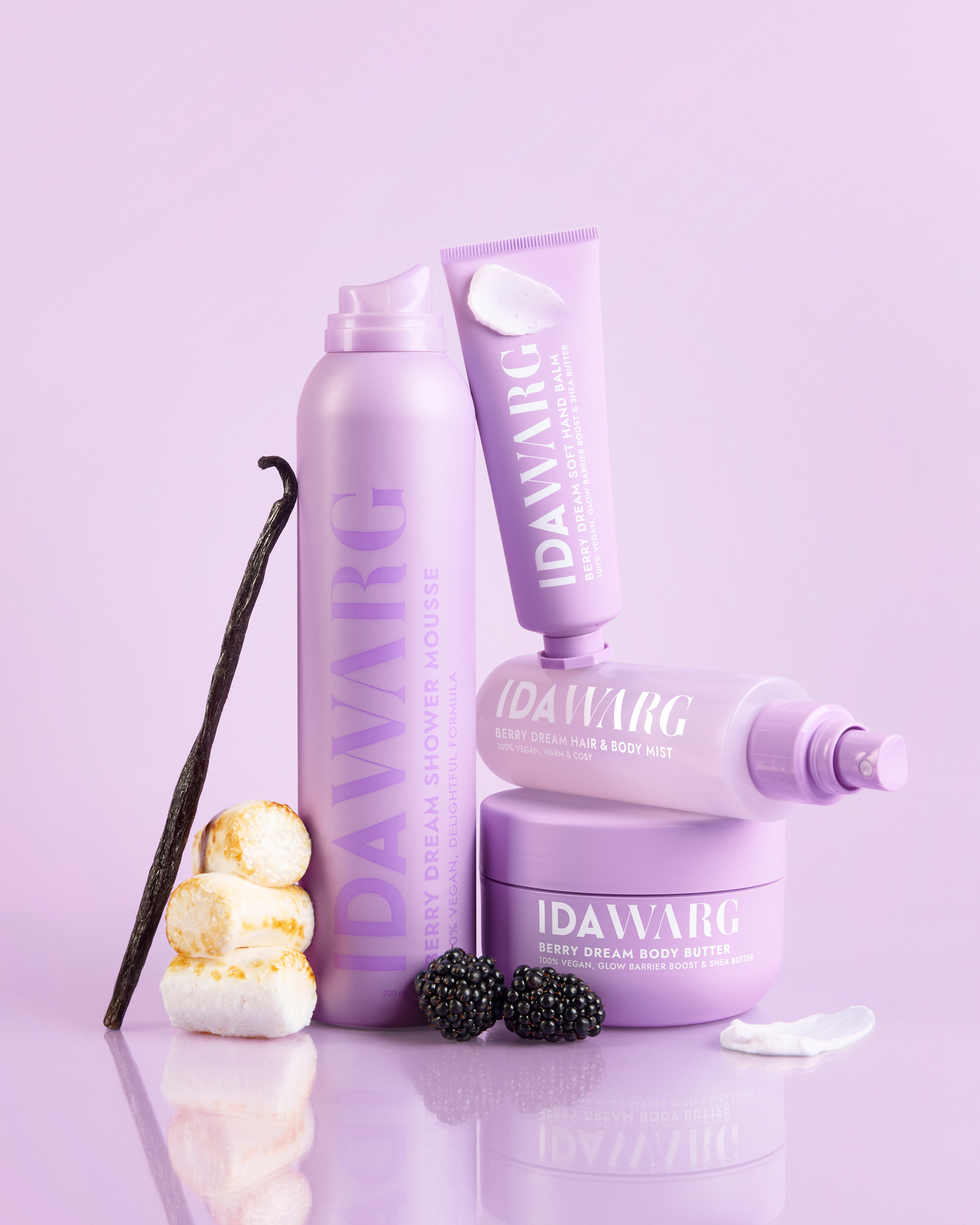 IDA WARG Beauty Berry Dream Suihkuvaahto 200 ml