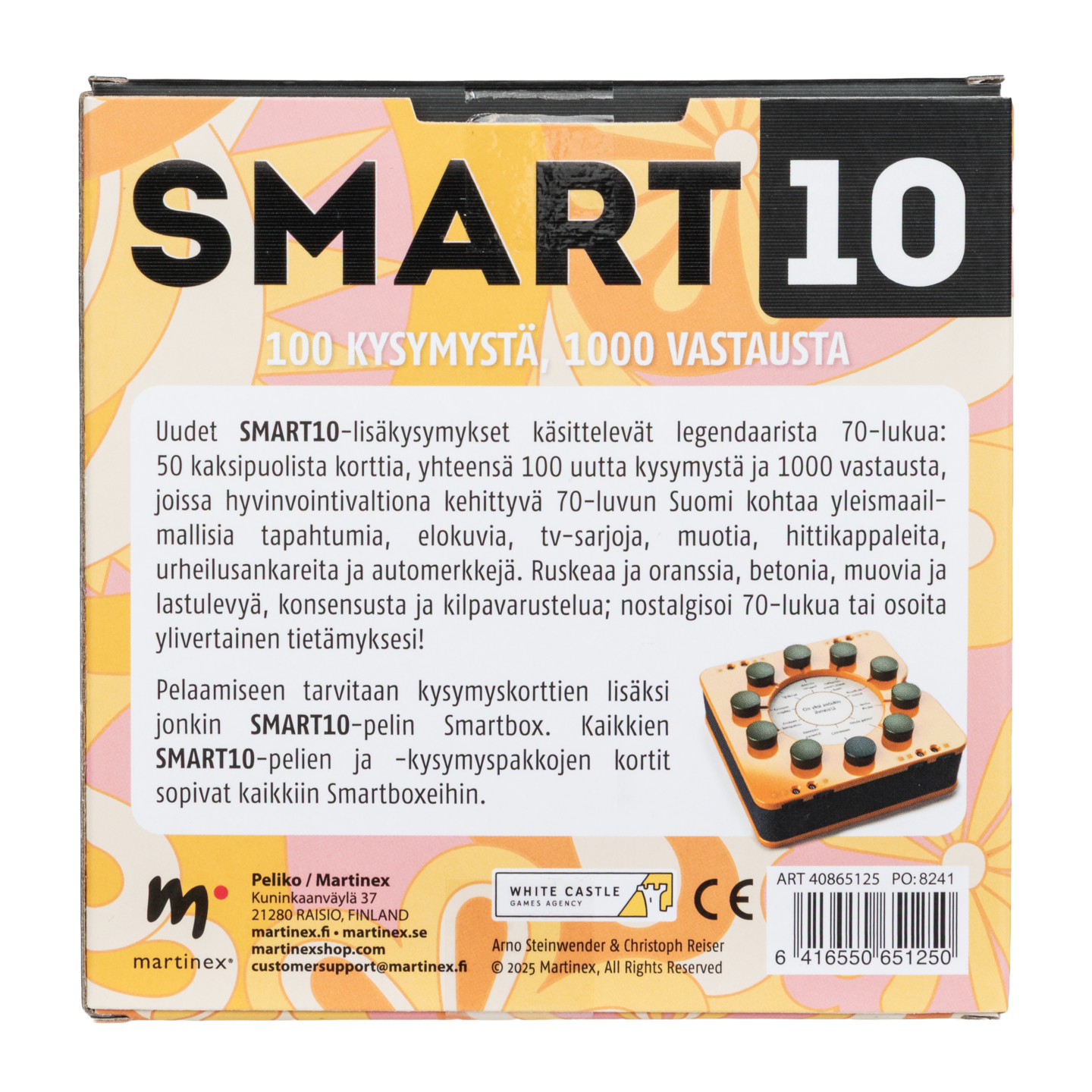 Peliko Smart10 Kysymykset 70-Luku