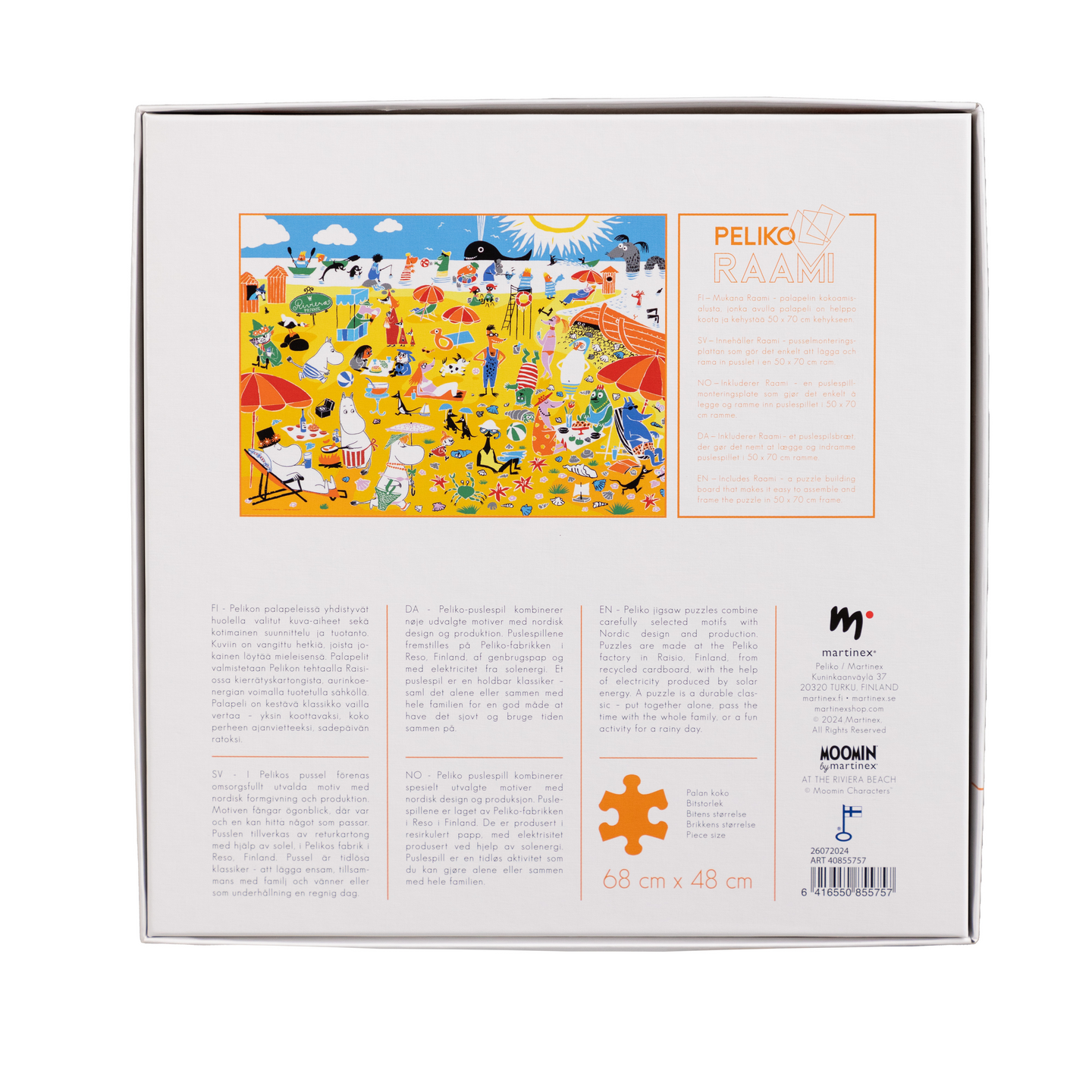 Peliko Muumi palapeli 1000 palaa rivieran rannalla