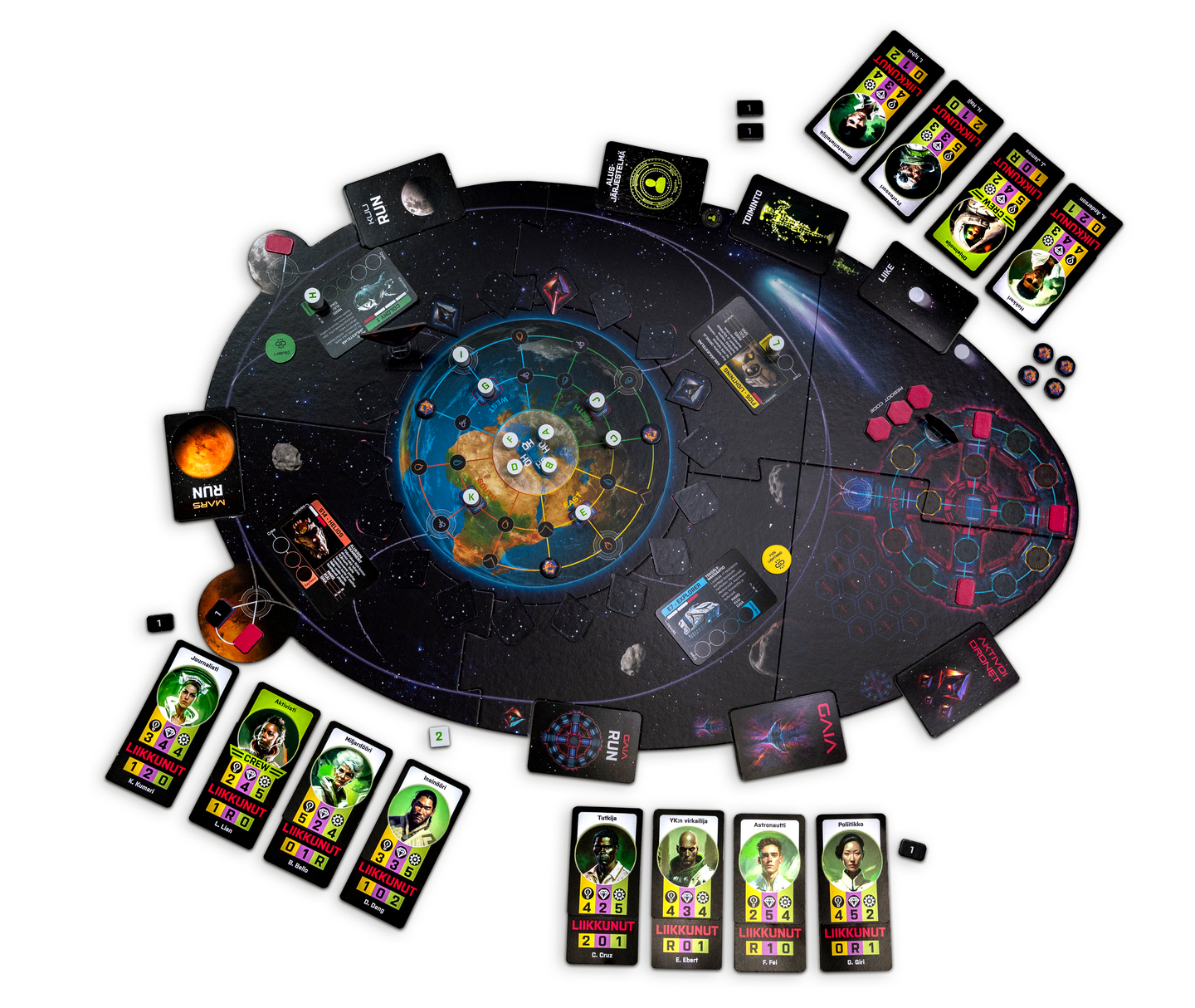 Tactic EscapeRun Project GAIA lautapeli