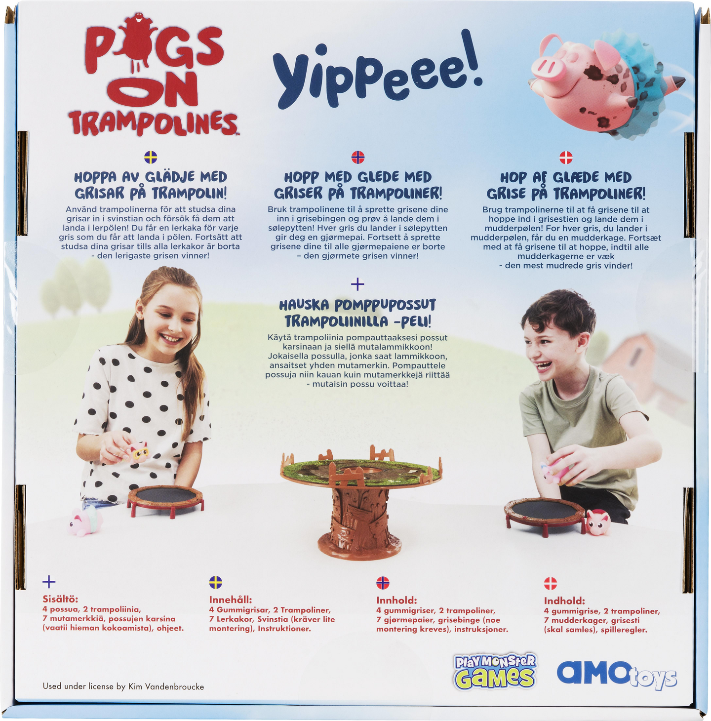 Pomppupossut trampoliinilla peli