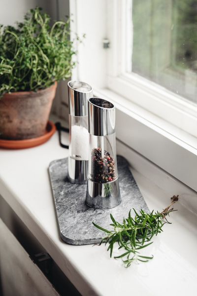 Heirol kääntömylly pippuri 18 cm teräs/akryyli