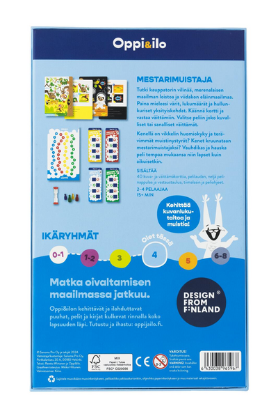 Mestarimuistaja-lautapeli 4-99 v